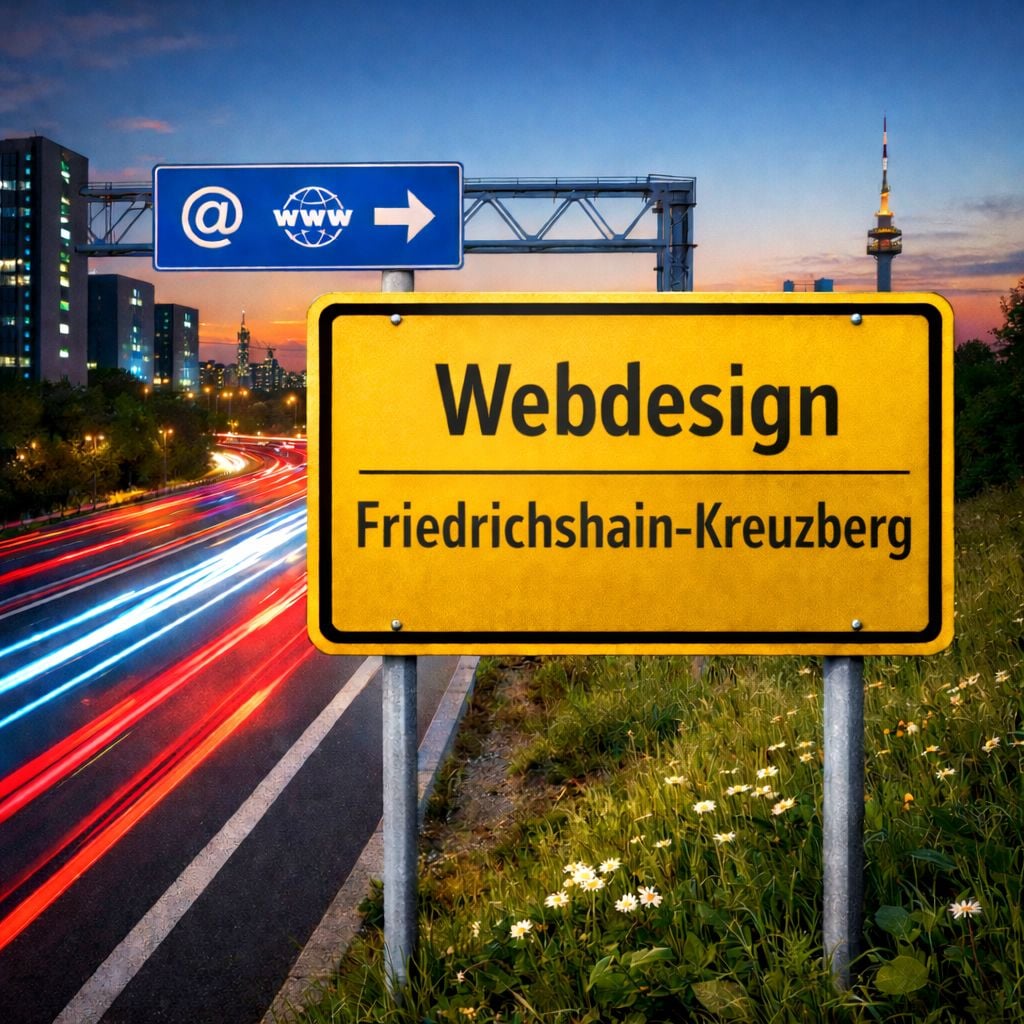 Webdesign Friedrichshain-Kreuzberg Ortsschild